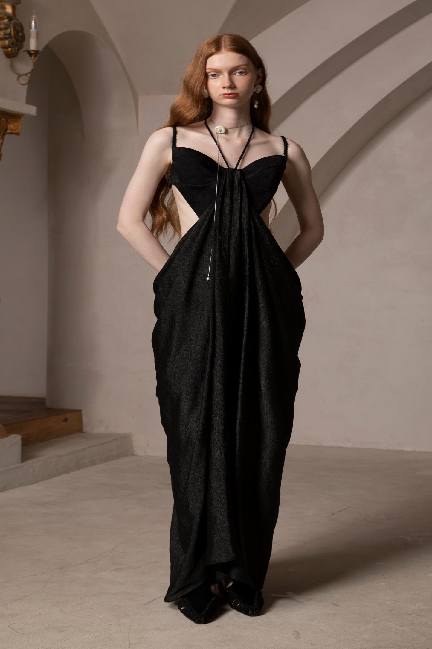 Black Sheer Maxi Dress