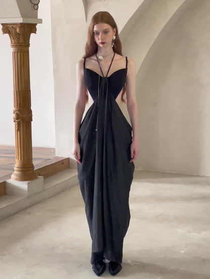 Black Sheer Maxi Dress